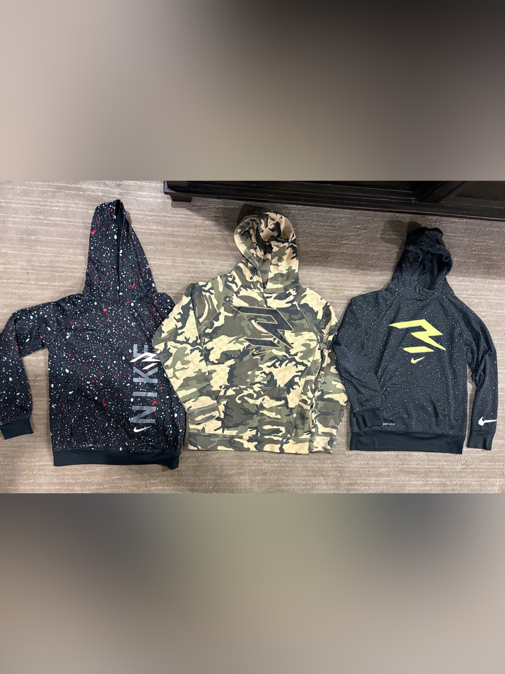 3 boys Nike 3Brand hooded sweatshirts size large Hoodies
